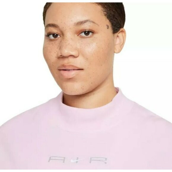 1X PLUS SIZE NIKE Women's Crew neck Sportswear Jacket PINK SWEATSHIRT DM3284-695 - Picture 8 of 11
